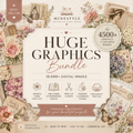10,000+ Digital Paper & Graphics Bundle – Junk Journal, Scrapbooking, Clipart & Seamless Patterns