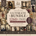 Ultimate Gothic Junk Journal Bundle 1260+ Printable Pages & 16 Complete Gothic Kits